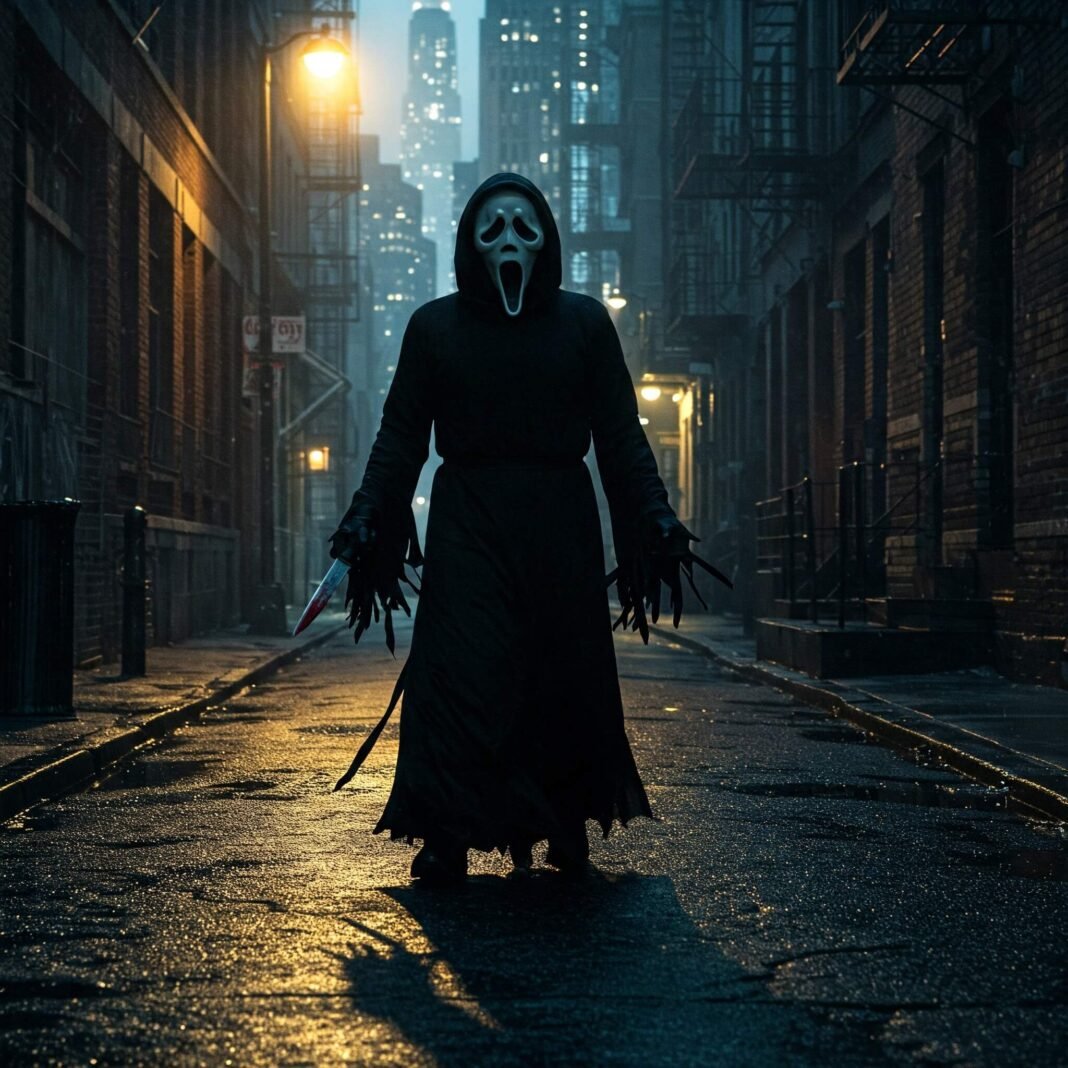 Ghostface in NYC Shadows