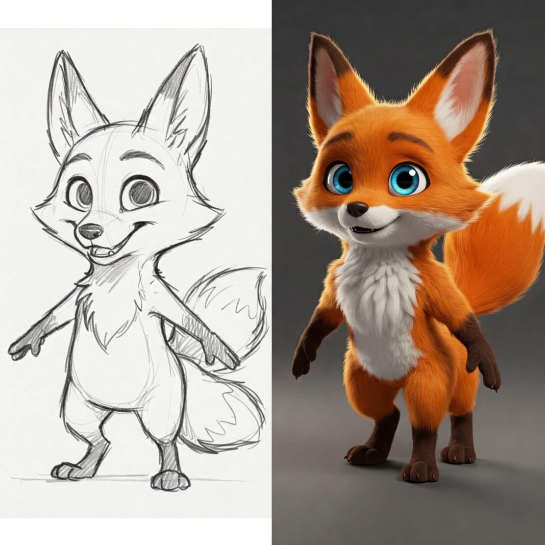 Sketch to 3D Animation