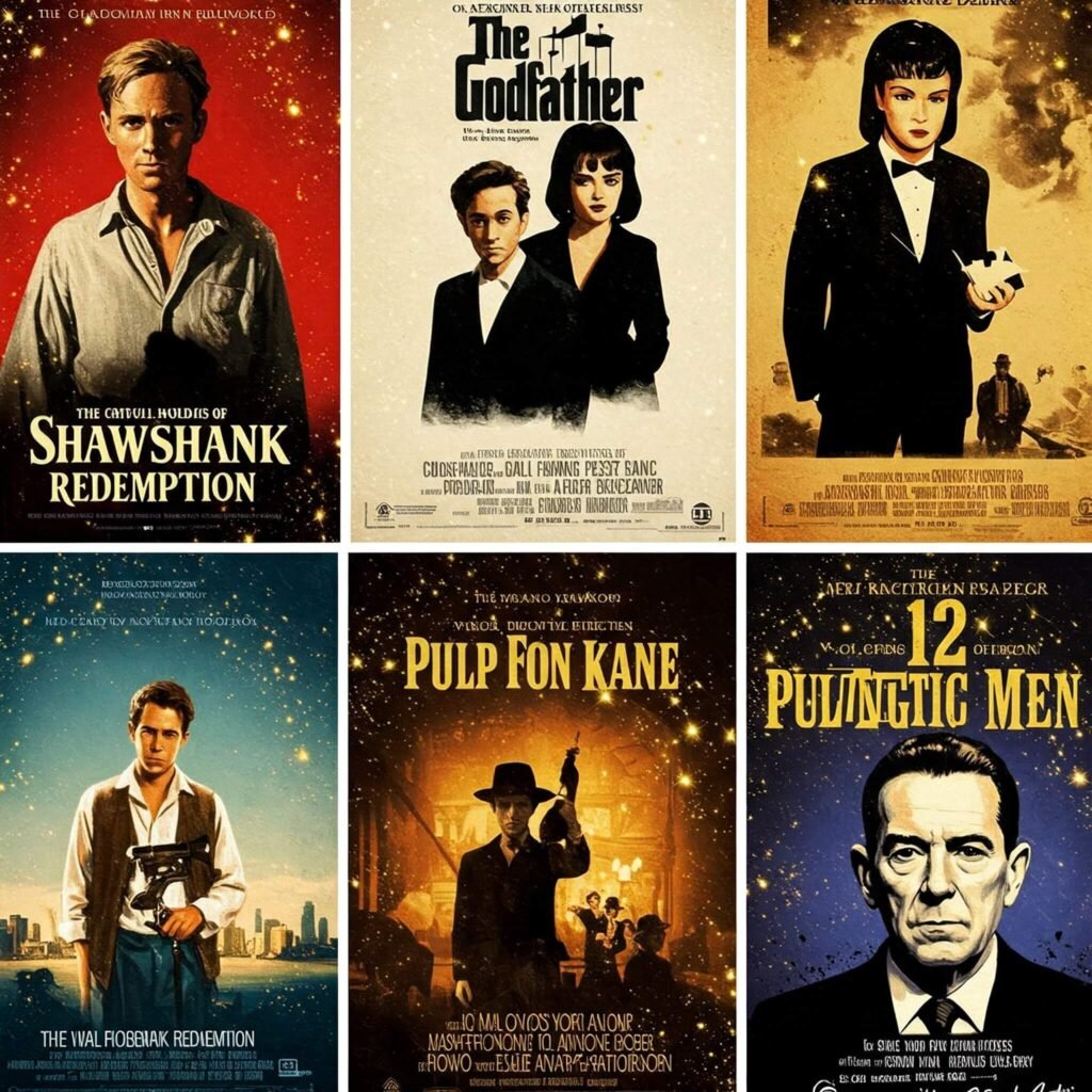 Top Rated Movies Poster Collage