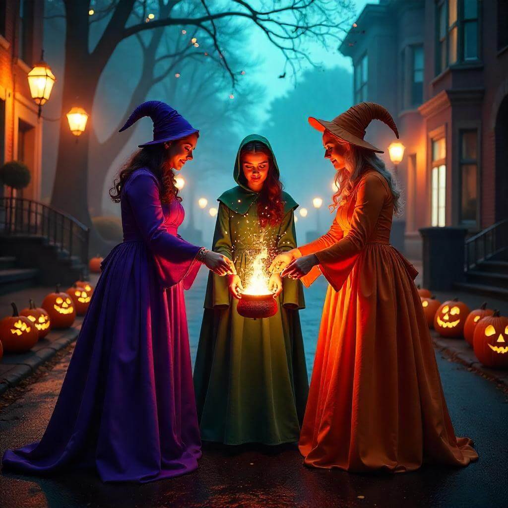 Sanderson Sisters Casting a Spell