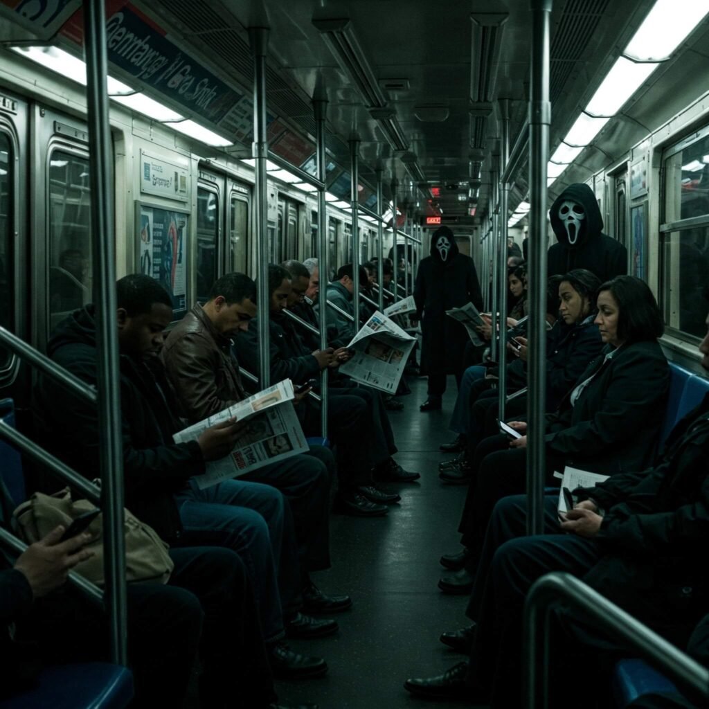 Ghostface in the Subway