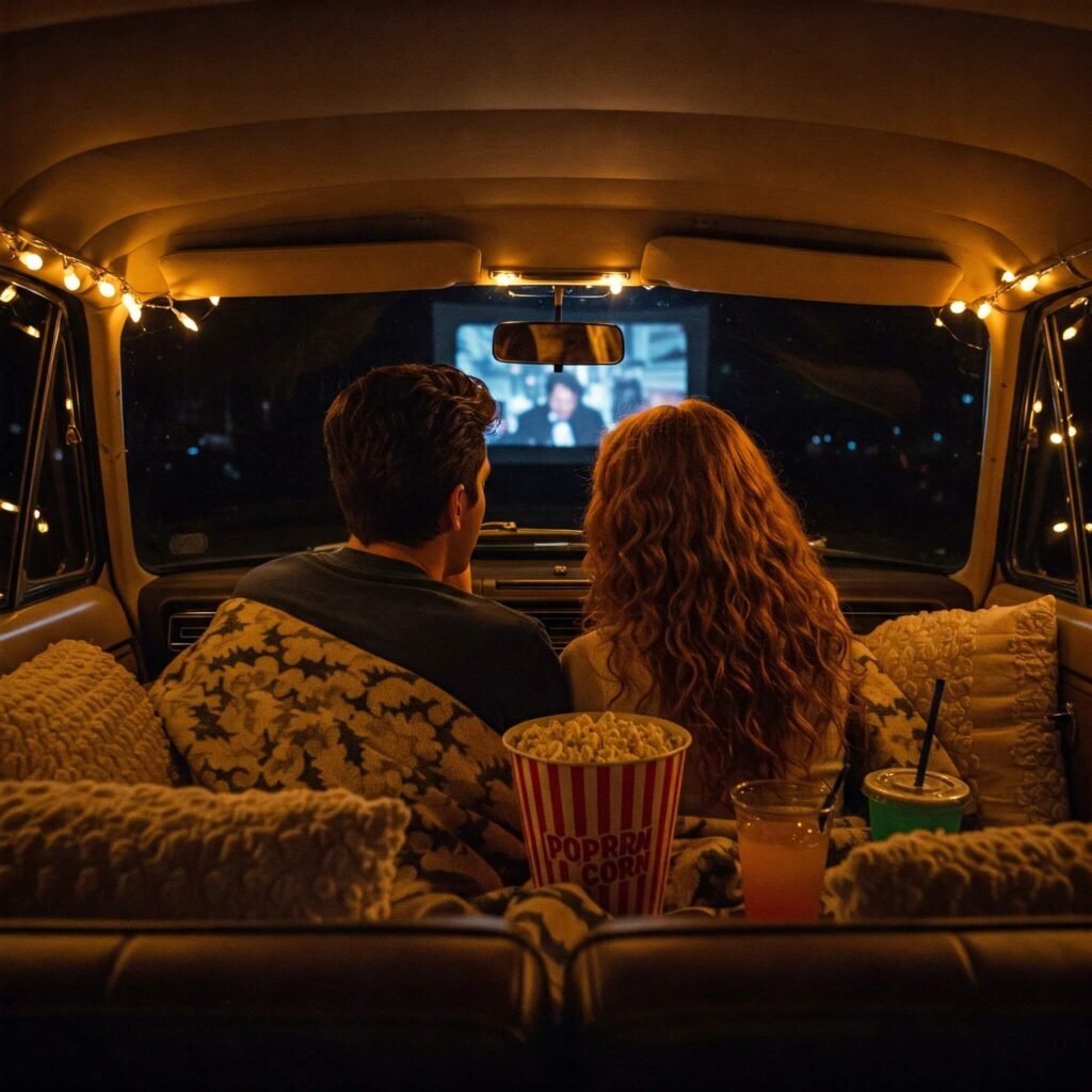 Cozy Drive-In Movie Date Night
