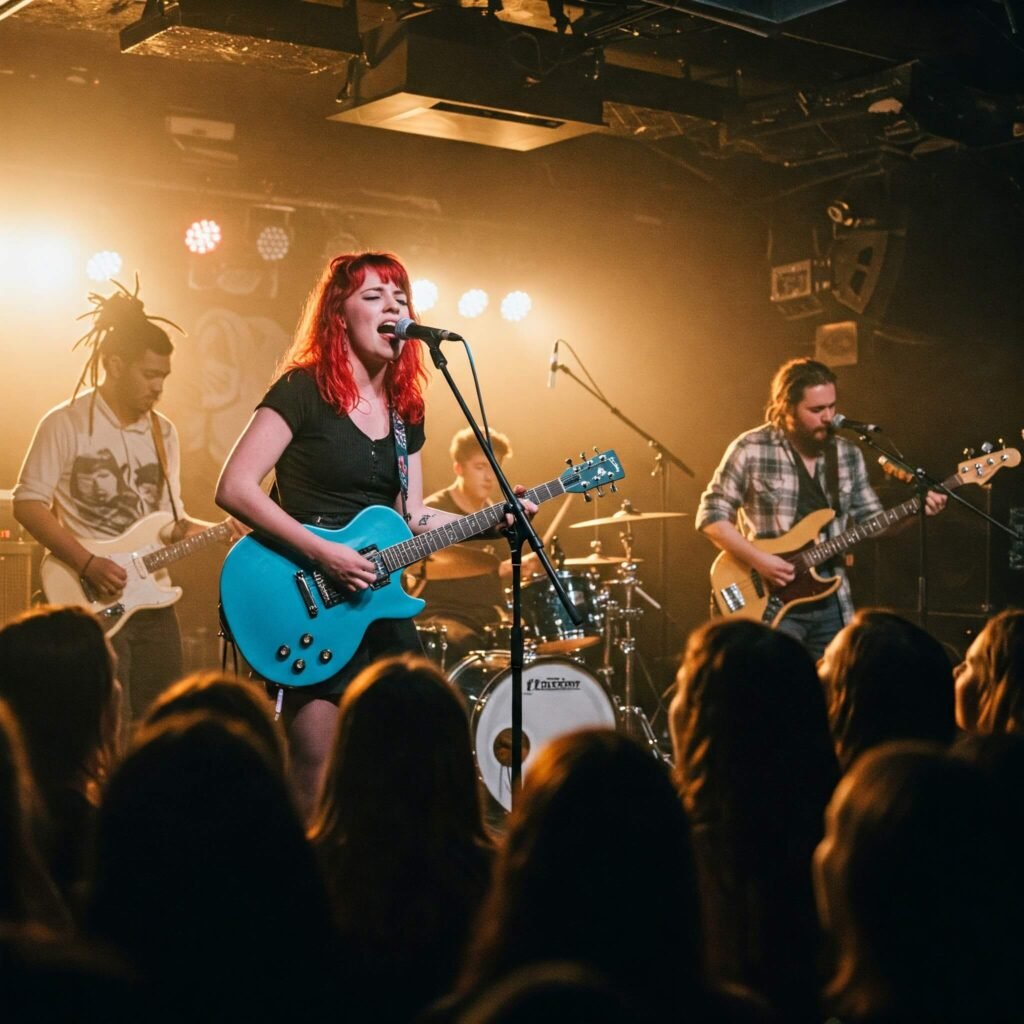 Live band performing on stage